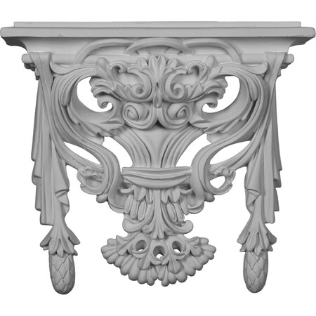 Ekena Millwork 15 3/4"W x 3 7/8"D x 14"H Hurley Shelf SH14X16X04HU